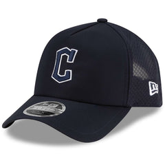Cleveland Guardians 2026 Batting Practice Apex 9FORTY Adjustable Trucker Hat Navy | New Era