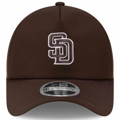 San Diego Padres 2026 Batting Practice Apex 9FORTY Adjustable Trucker Hat Brown | New Era