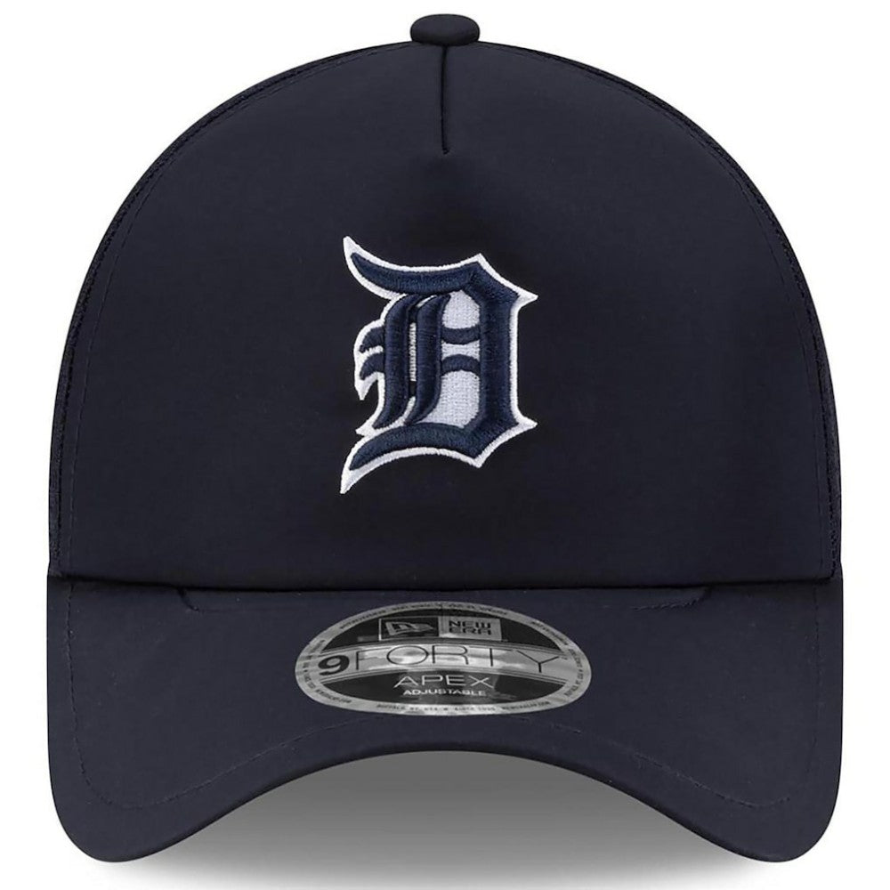 Detroit Tigers 2026 Batting Practice Apex 9FORTY Adjustable Trucker Hat Navy | New Era