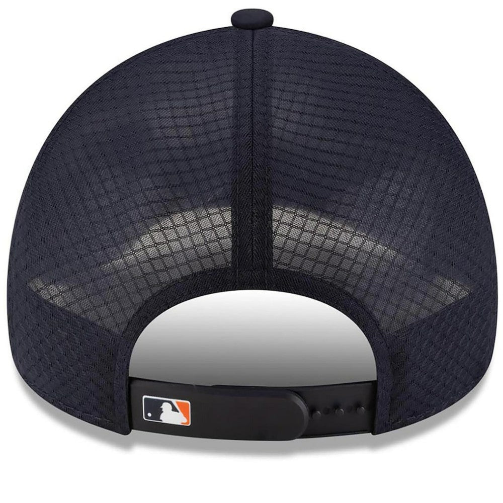 Detroit Tigers 2026 Batting Practice Apex 9FORTY Adjustable Trucker Hat Navy | New Era