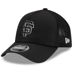 San Francisco Giants 2026 Batting Practice Apex 9FORTY Adjustable Trucker Hat Black | New Era