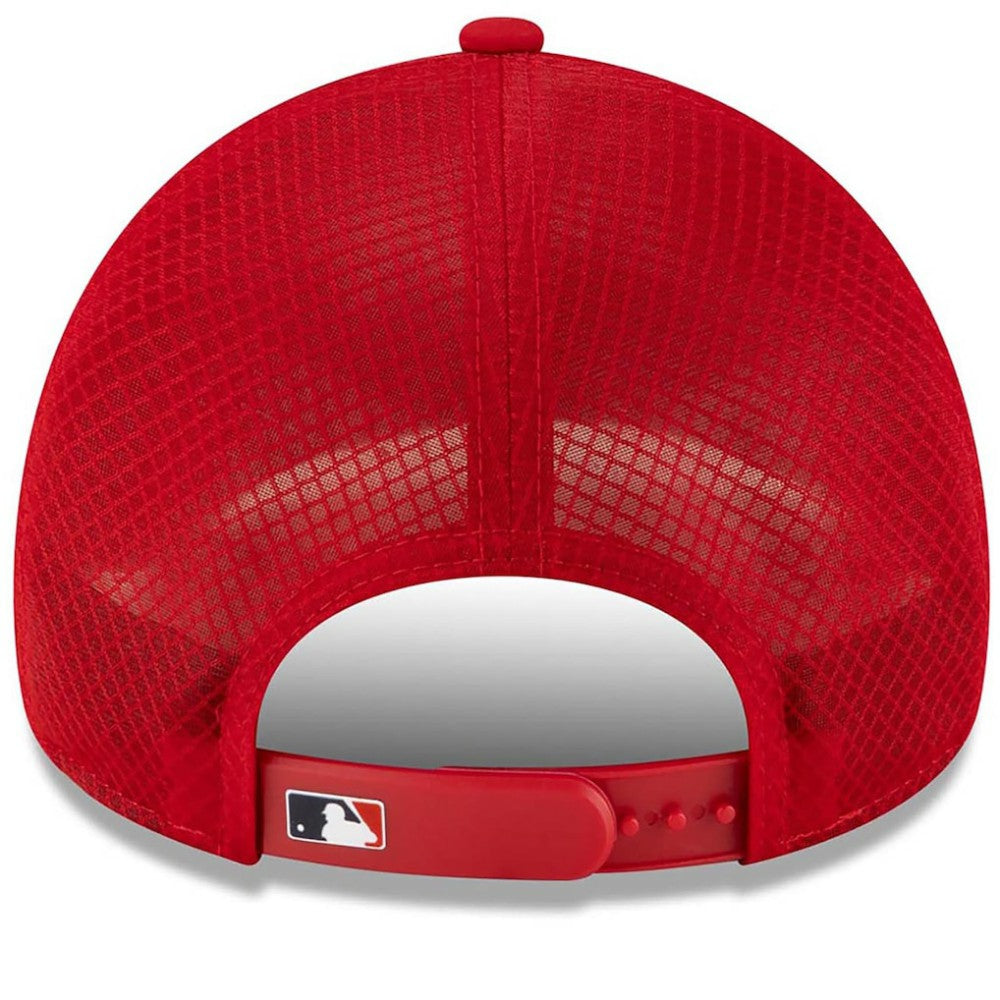 St. Louis Cardinals 2026 Batting Practice Apex 9FORTY Adjustable Trucker Hat Red | New Era