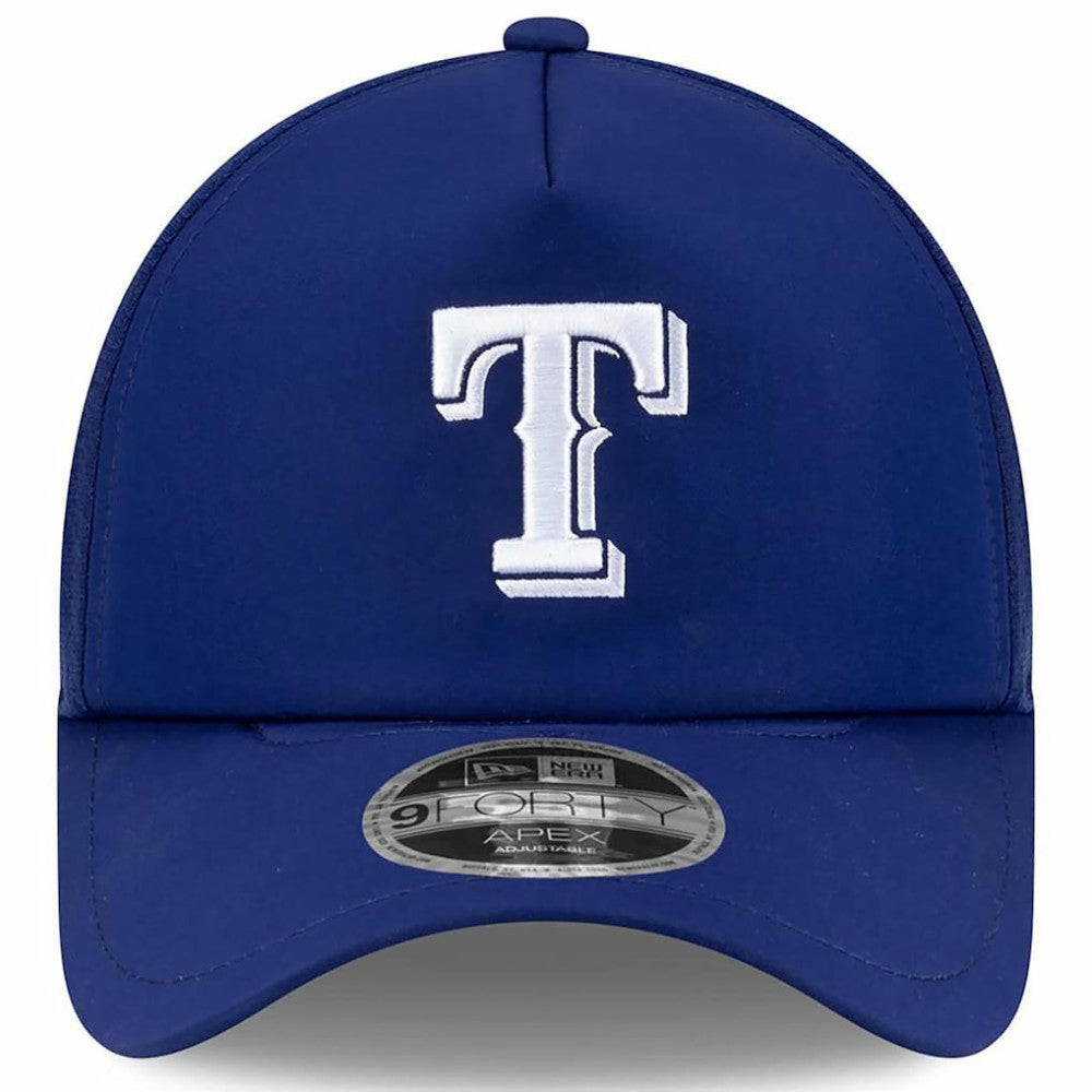 Texas Rangers 2026 Batting Practice Apex 9FORTY Adjustable Trucker Hat Royal | New Era
