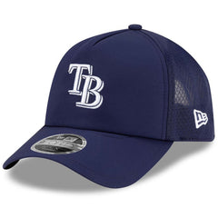 Tampa Bay Rays 2026 Batting Practice Apex 9FORTY Adjustable Trucker Hat Navy | New Era