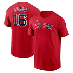 Jarren Duran Boston Red Sox Fuse Name & Number T-Shirt Red | Nike
