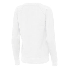 Athletics Antigua Women's Varsity Tri-Blend V-Neck Long Sleeve T-Shirt White
