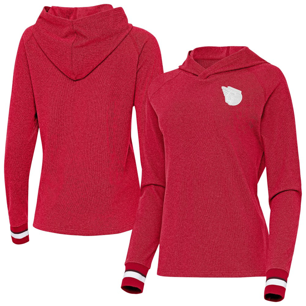 Cleveland Guardians Antigua Women's Trek Pullover Hoodie Red