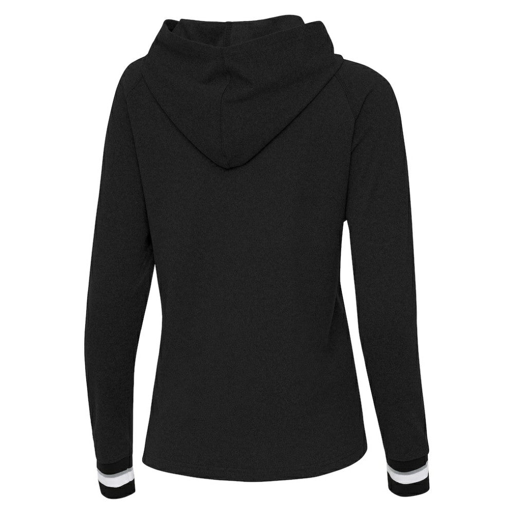 San Diego Padres Antigua Women's Trek Pullover Hoodie Black