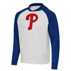 Philadelphia Phillies Antigua Urgent Pullover Hoodie Royal/Gray