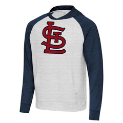 St. Louis Cardinals Antigua Urgent Pullover Hoodie Heather Navy/Gray