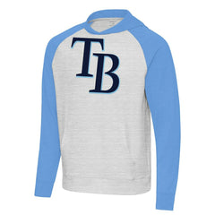 Tampa Bay Rays Antigua Urgent Pullover Hoodie Powder Blue/Gray
