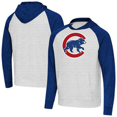 Chicago Cubs Antigua Urgent Pullover Hoodie Royal/Gray