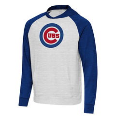 Chicago Cubs Antigua Urgent Pullover Hoodie Royal/Gray