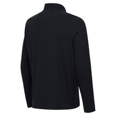 San Francisco Giants Antigua Sync Tri-Blend Quarter-Zip Pullover Heather Black