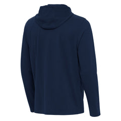 Cleveland Guardians Antigua Connected Quarter-Zip Pullover Hoodie Navy