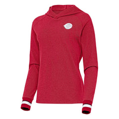 Cincinnati Reds Antigua Women's Trek Pullover Hoodie Red
