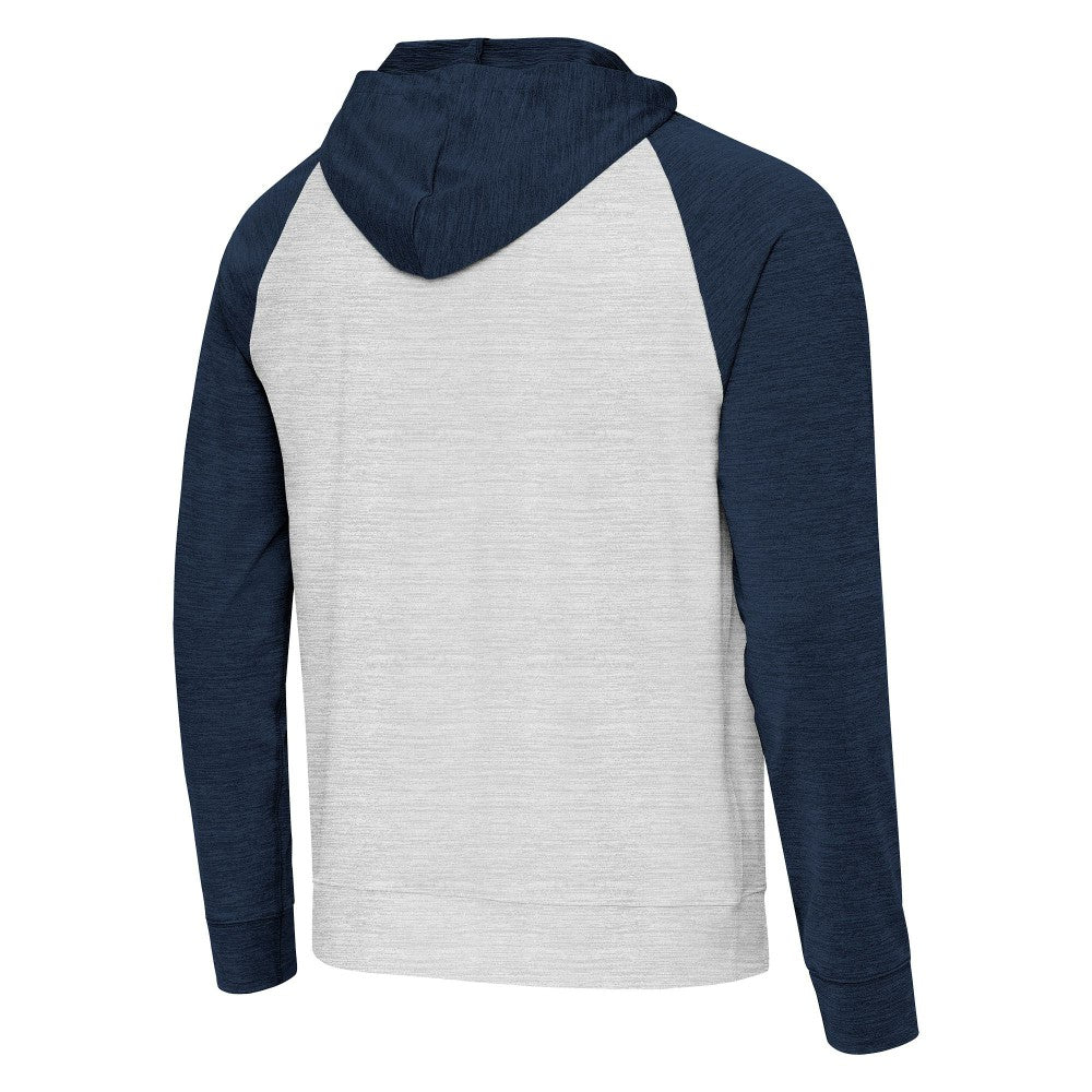 Cleveland Guardians Antigua Urgent Pullover Hoodie Heather Navy/Gray