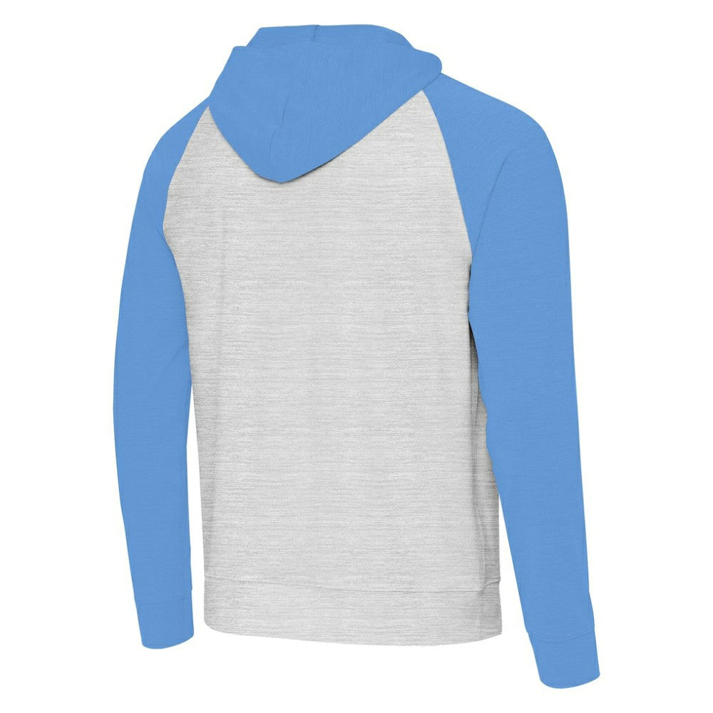 Tampa Bay Rays Antigua Urgent Pullover Hoodie Powder Blue/Gray