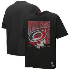 Carolina Hurricanes Mitchell & Ness Women's Choppy Ice Boyfriend T-Shirt Black