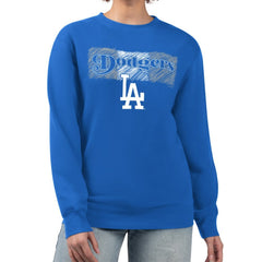 Los Angeles Dodgers Starter Women's Team Color Shading Fleece Pullover Sweatshirt Royal