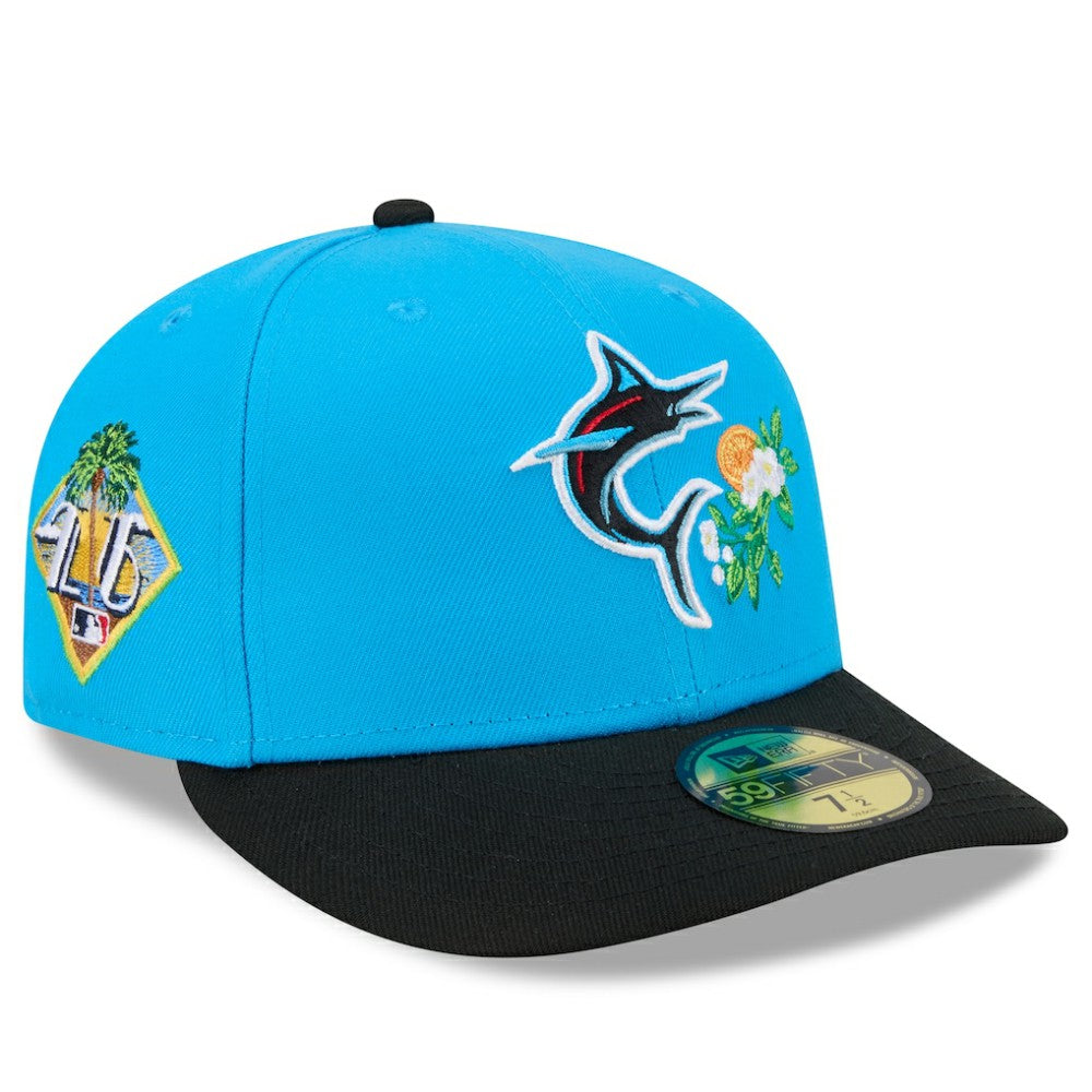 Miami Marlins 2026 Spring Training 59FIFTY Fitted Hat Blue/Black | New Era