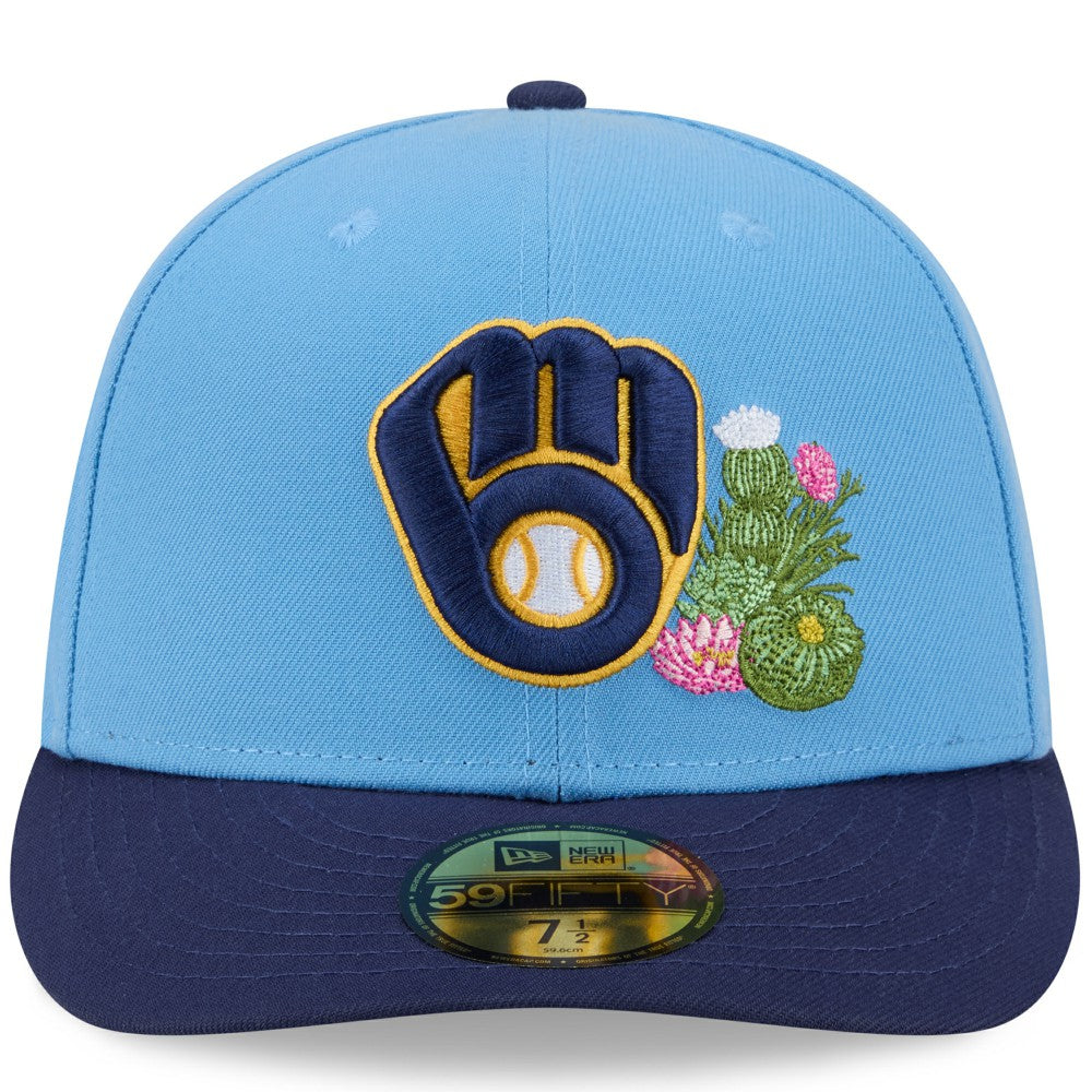 Milwaukee Brewers 2026 Spring Training 59FIFTY Fitted Hat Light Blue/Navy | New Era