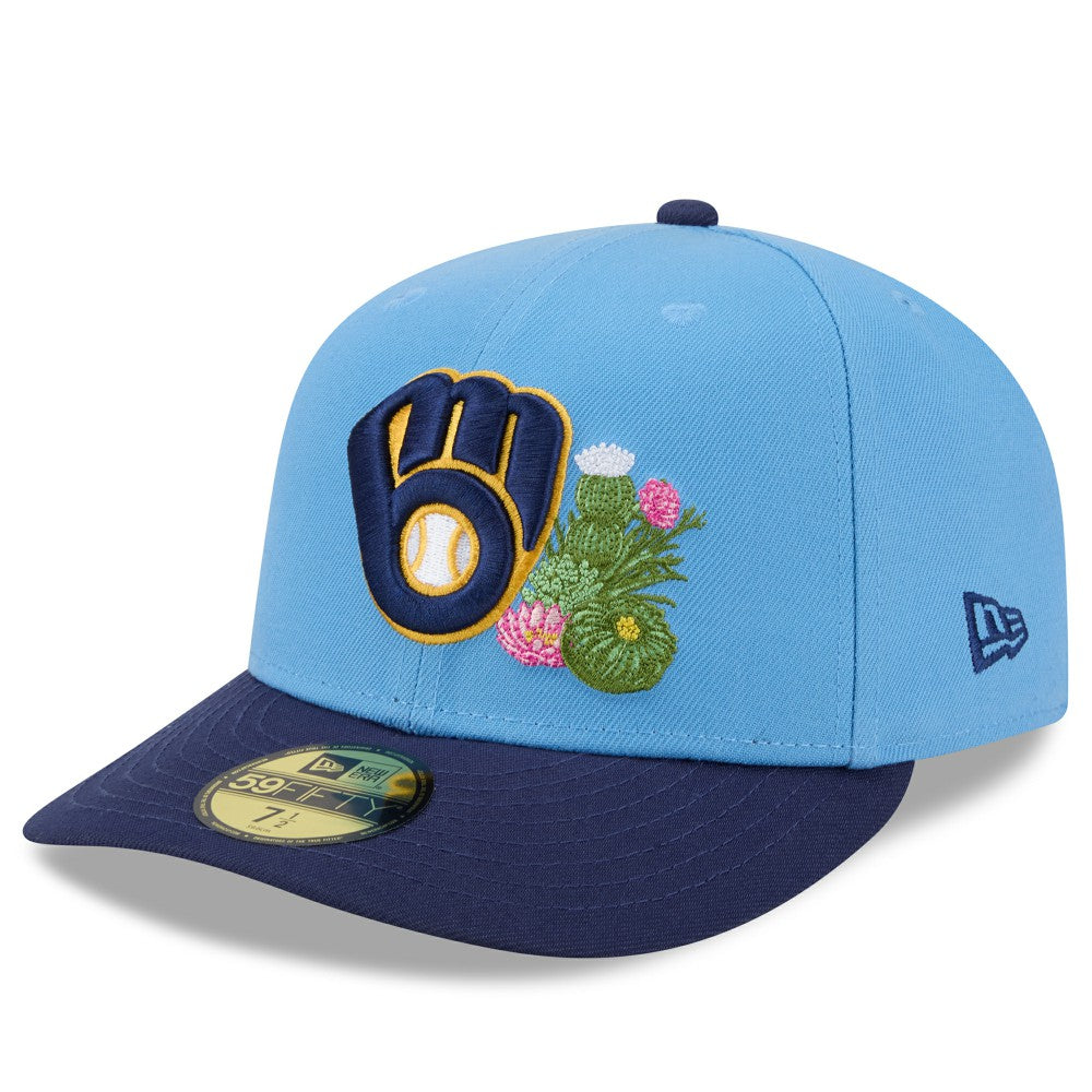 Milwaukee Brewers 2026 Spring Training 59FIFTY Fitted Hat Light Blue/Navy | New Era