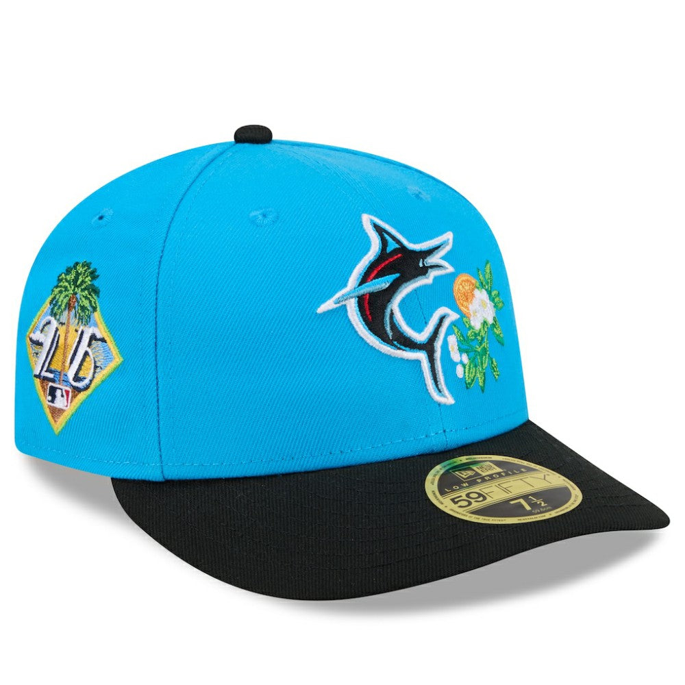 Miami Marlins 2026 Spring Training Low Profile 59FIFTY Fitted Hat Blue/Black | New Era