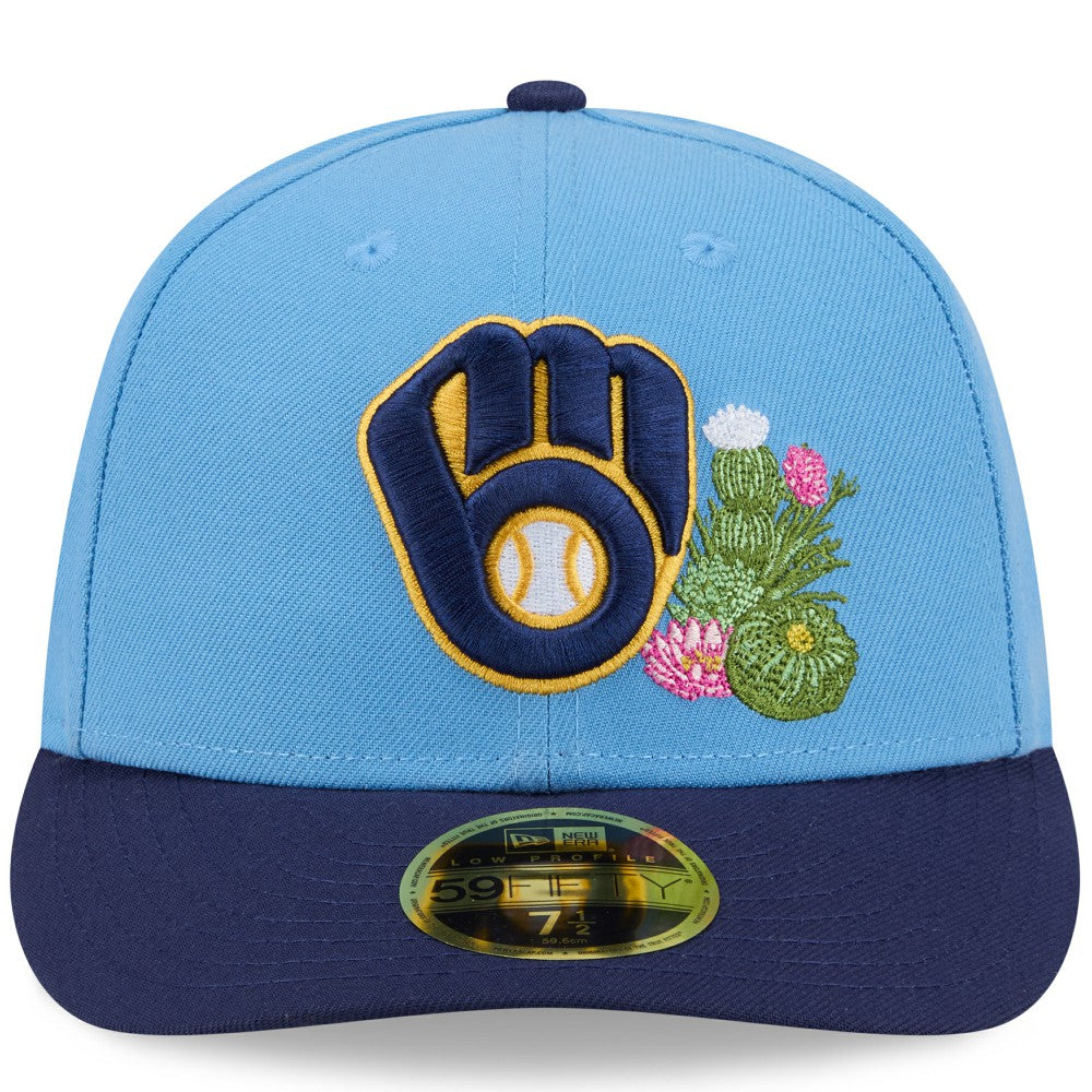 Milwaukee Brewers 2026 Spring Training Low Profile 59FIFTY Fitted Hat Light Blue/Navy | New Era