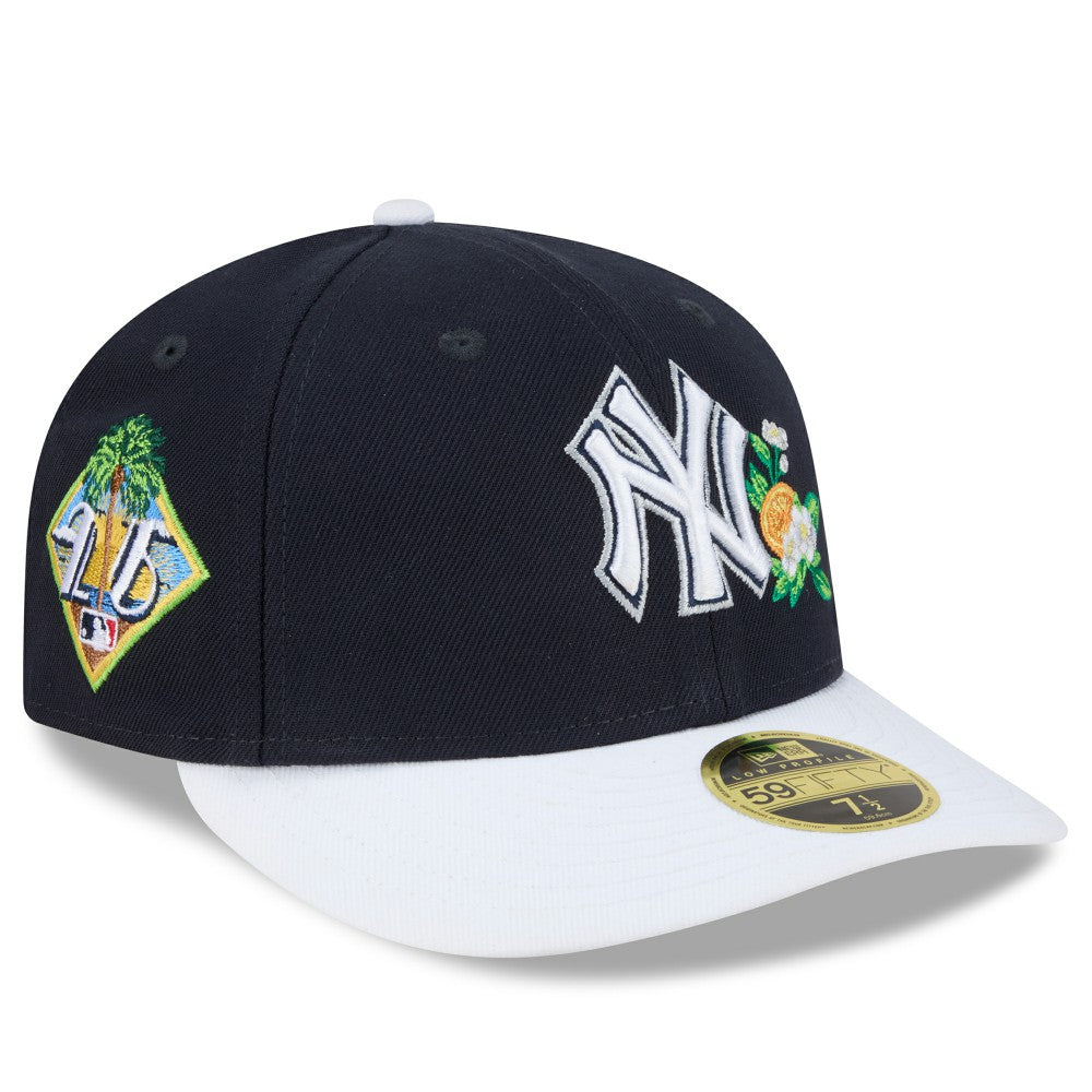 New York Yankees 2026 Spring Training Low Profile 59FIFTY Fitted Hat Navy/White | New Era
