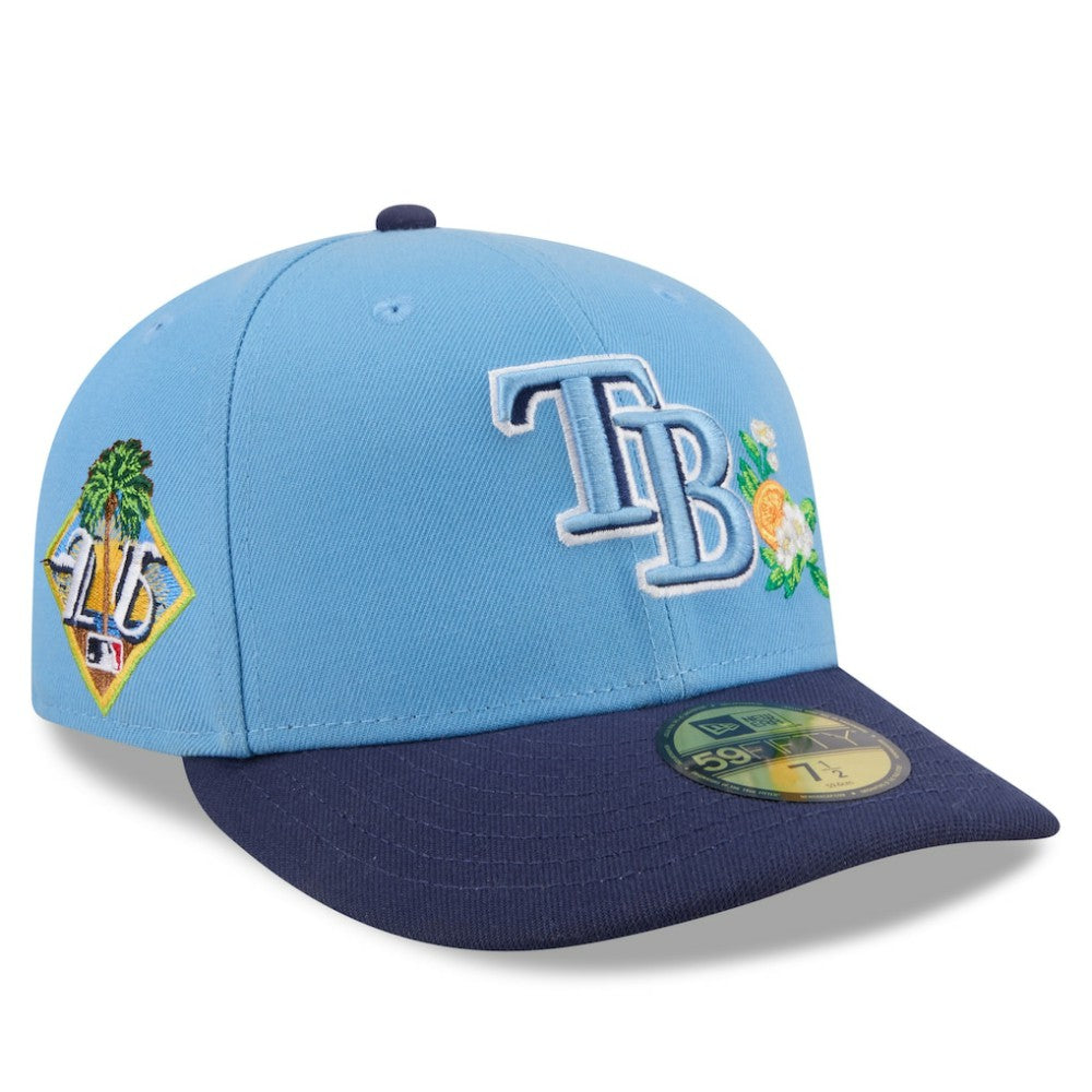 Tampa Bay Rays 2026 Spring Training Low Profile 59FIFTY Fitted Hat Light Blue/Navy | New Era