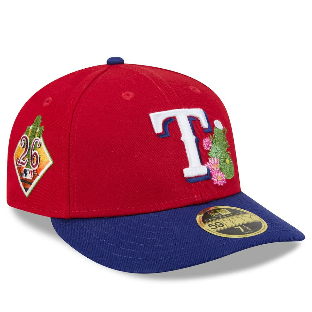 Texas Rangers 2026 Spring Training Low Profile 59FIFTY Fitted Hat Red/Royal | New Era