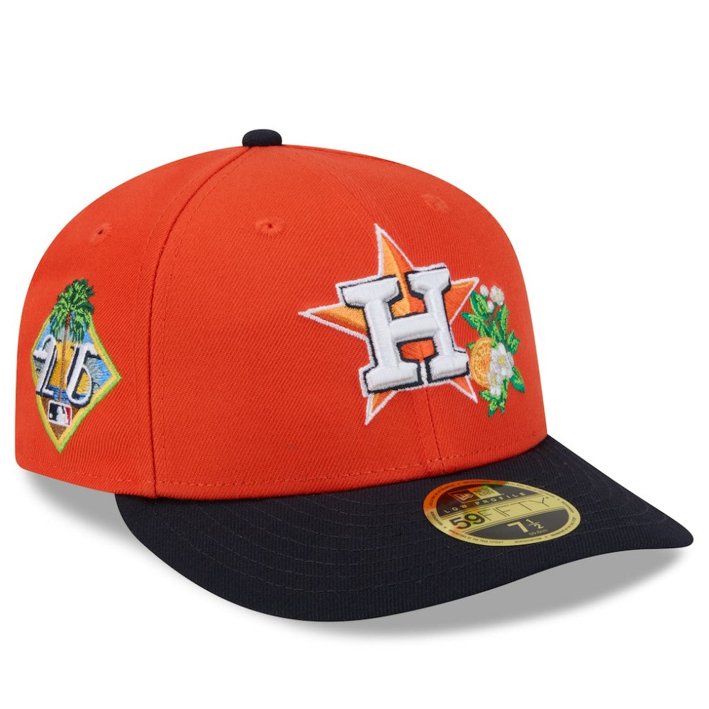 Houston Astros 2026 Spring Training Low Profile 59FIFTY Fitted Hat Orange/Navy | New Era
