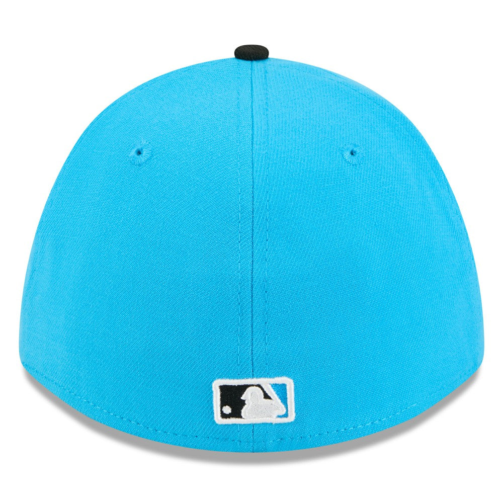 Miami Marlins 2026 Spring Training M-Crown 39THIRTY Flex Hat Blue/Black | New Era
