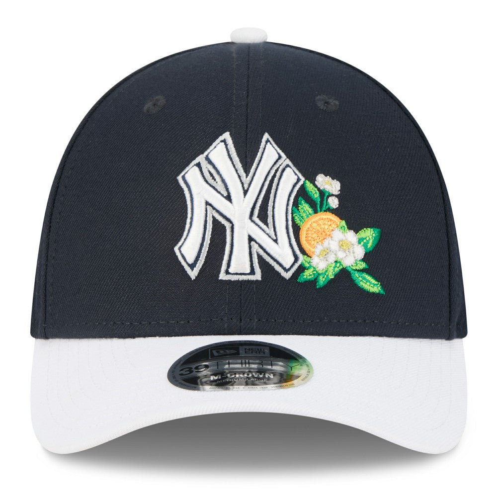 New York Yankees 2026 Spring Training M-Crown 39THIRTY Flex Hat Navy/White | New Era