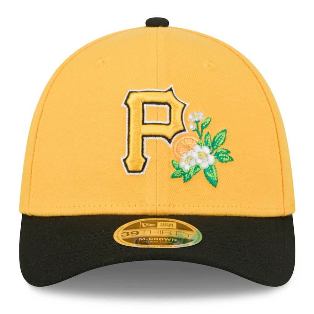 Pittsburgh Pirates 2026 Spring Training M-Crown 39THIRTY Flex Hat Gold/Black | New Era