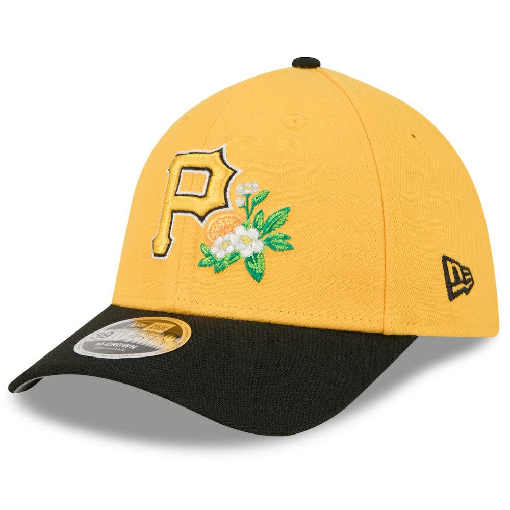 Pittsburgh Pirates 2026 Spring Training M-Crown 39THIRTY Flex Hat Gold/Black | New Era