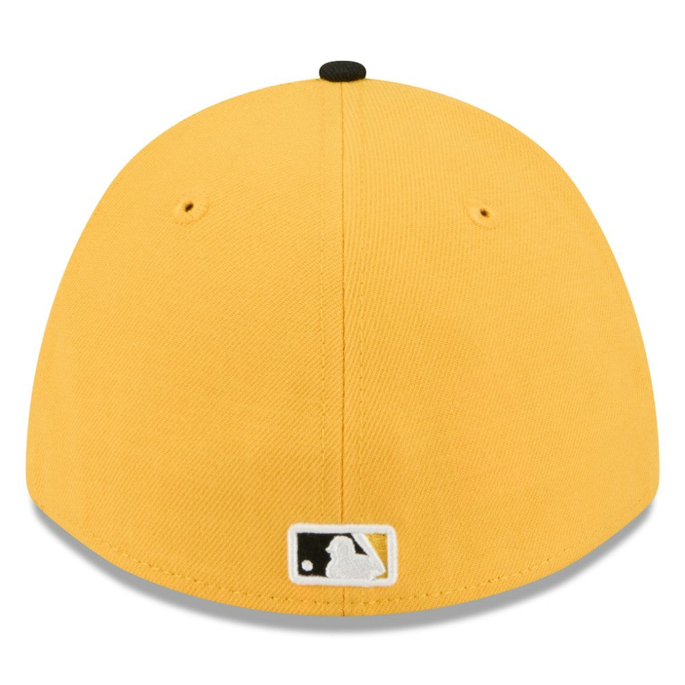 Pittsburgh Pirates 2026 Spring Training M-Crown 39THIRTY Flex Hat Gold/Black | New Era