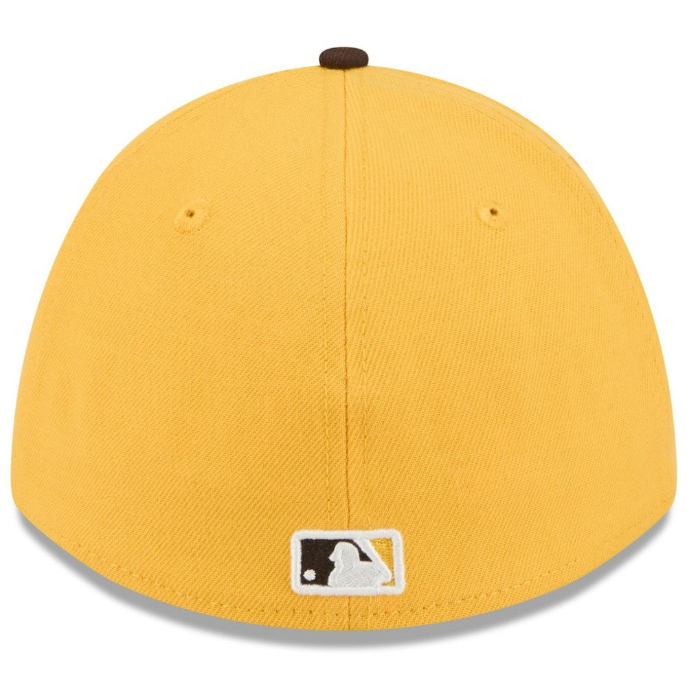 San Diego Padres 2026 Spring Training M-Crown 39THIRTY Flex Hat Gold/Brown | New Era