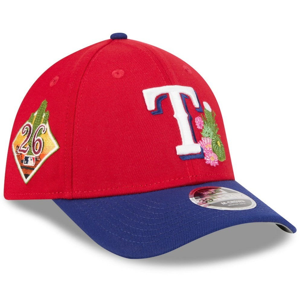 Texas Rangers 2026 Spring Training M-Crown 39THIRTY Flex Hat Red/Royal | New Era