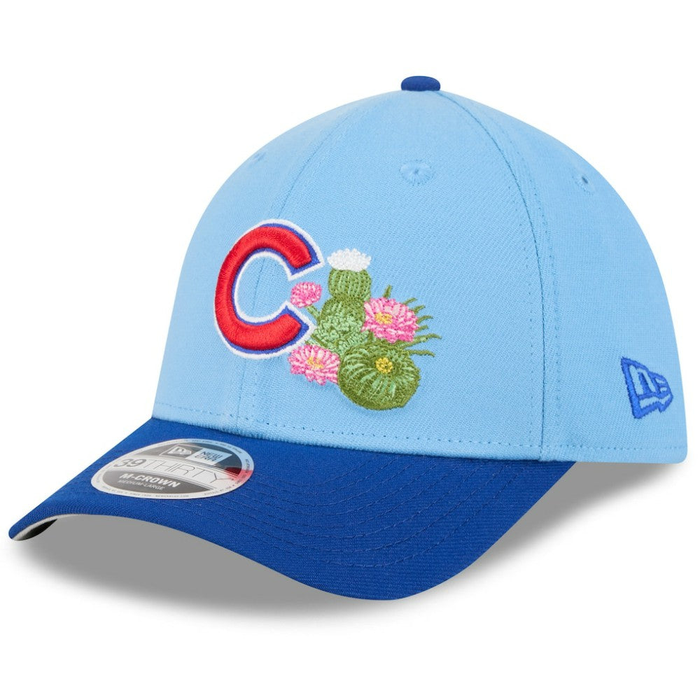 Chicago Cubs 2026 Spring Training M-Crown 39THIRTY Flex Hat Light Blue/Royal | New Era