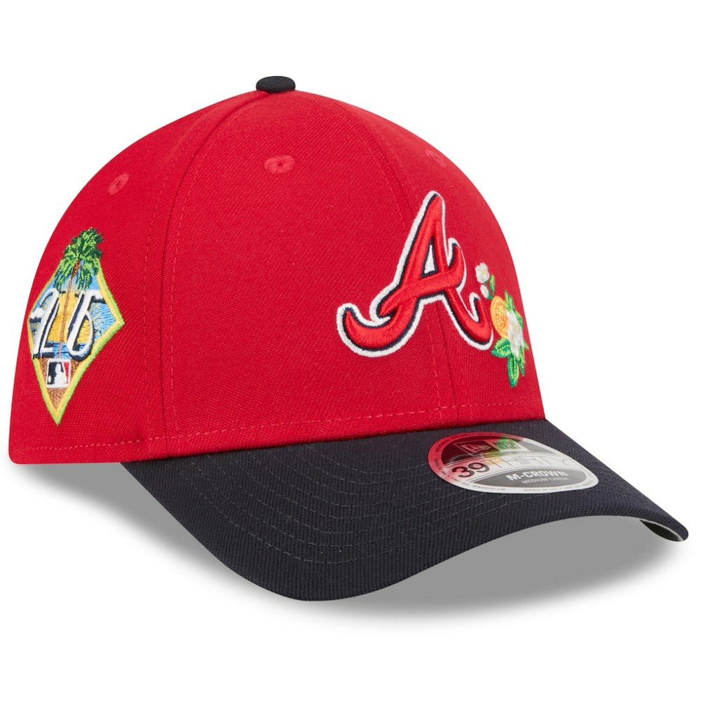 Atlanta Braves 2026 Spring Training M-Crown 39THIRTY Flex Hat Red/Navy | New Era