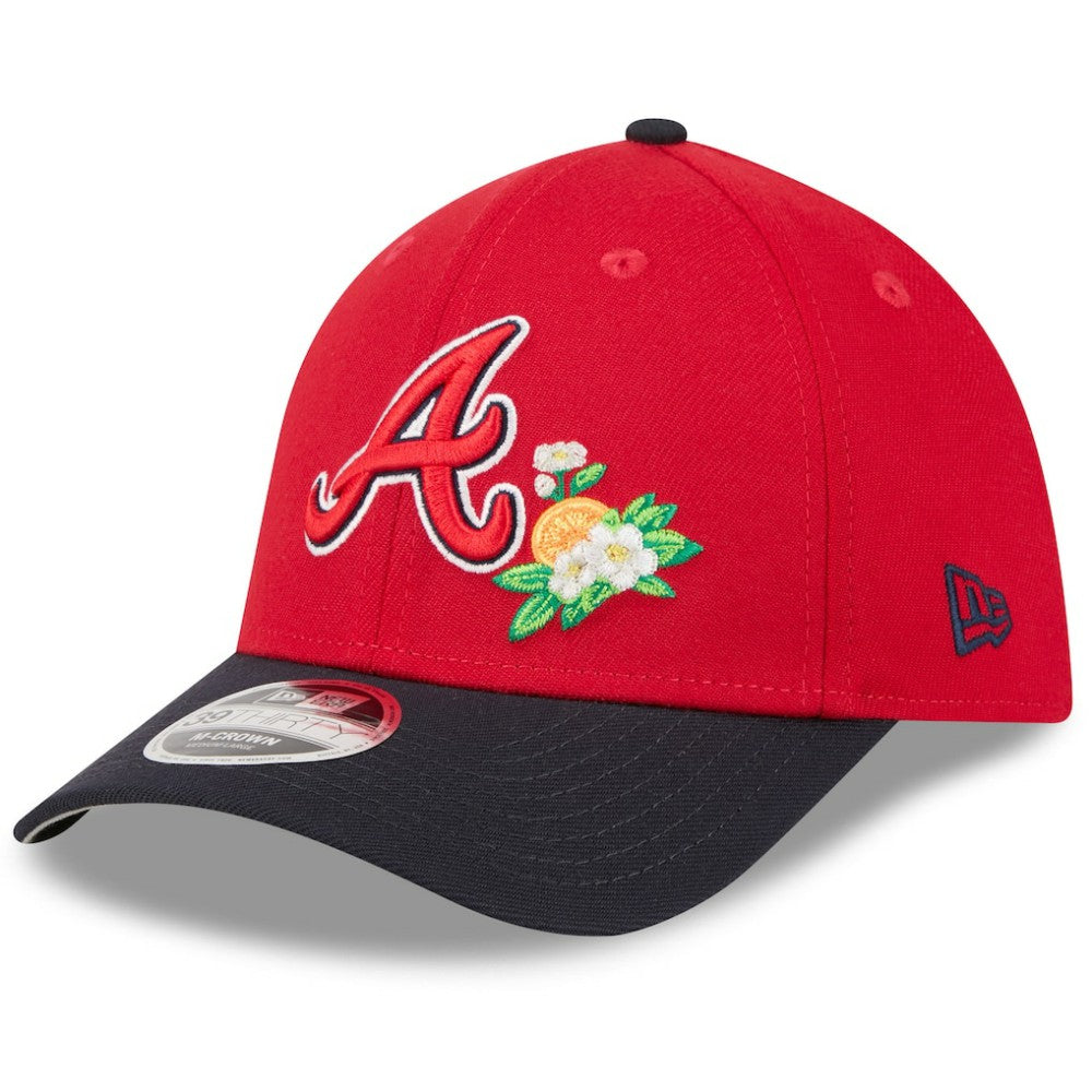 Atlanta Braves 2026 Spring Training M-Crown 39THIRTY Flex Hat Red/Navy | New Era