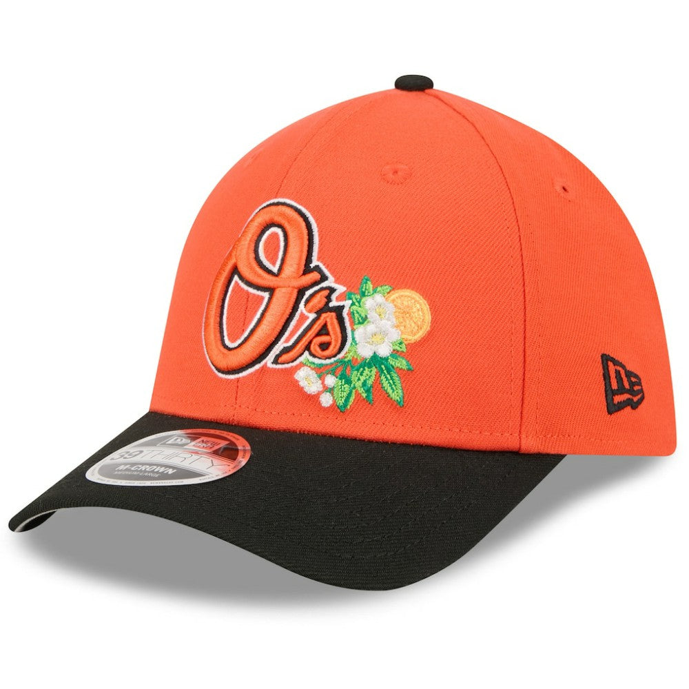 Baltimore Orioles 2026 Spring Training M-Crown 39THIRTY Flex Hat Orange/Black | New Era