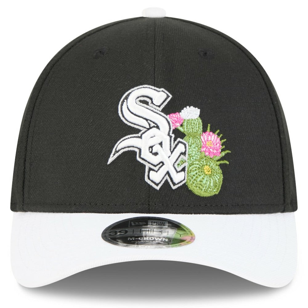 Chicago White Sox 2026 Spring Training M-Crown 39THIRTY Flex Hat Black/White | New Era