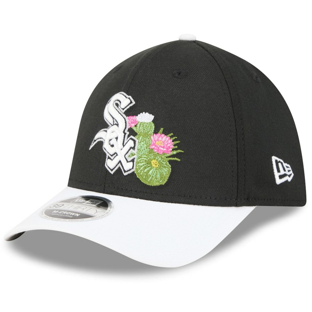 Chicago White Sox 2026 Spring Training M-Crown 39THIRTY Flex Hat Black/White | New Era