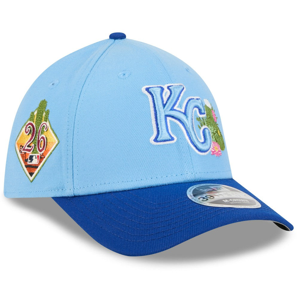 Kansas City Royals 2026 Spring Training M-Crown 39THIRTY Flex Hat Light Blue/Royal | New Era