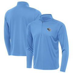 Utah Mammoth Antigua Tribute Quarter-Zip Pullover Powder Blue