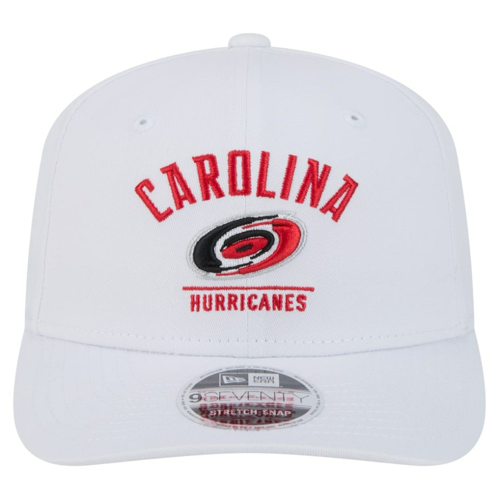 Carolina Hurricanes New Era Team Lockup Basic 9SEVENTY Adjustable Hat White