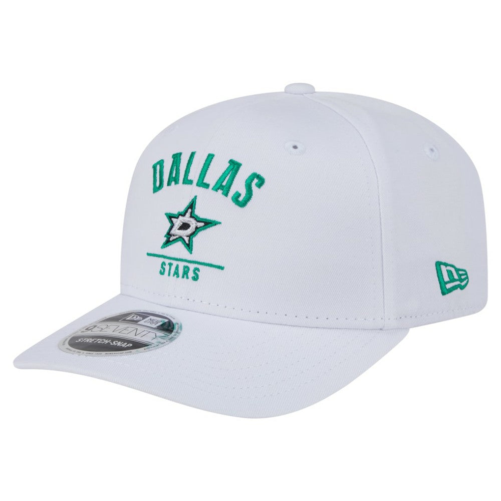 Dallas Stars New Era Team Lockup Basic 9SEVENTY Adjustable Hat White
